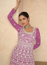 Delicate Gown in Lavender Color